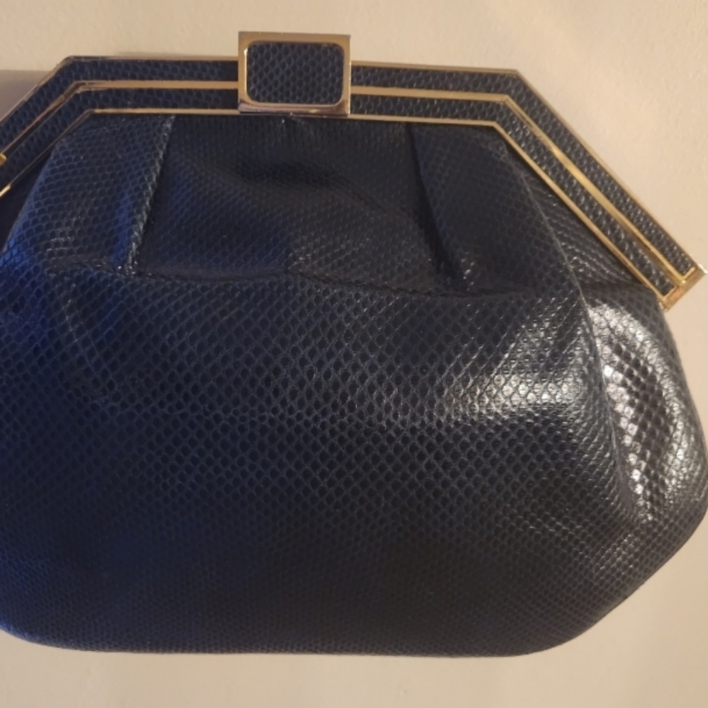 Rectangular Lizard Handbag - image 5